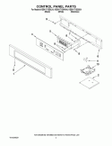 CONTROL PANEL PARTS Diagram and Parts List for KEBK171SWH04  KitchenAid Wall Oven