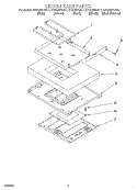 HIDDEN BAKE Diagram and Parts List for KERC507HBL1  KitchenAid Range