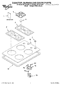 SECTION Diagram and Parts List for GLT3014GT3  Whirlpool Cooktop