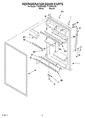 REFRIGERATOR DOOR PARTS Diagram and Parts List for TT18HPXLT02  Estate Refrigerator