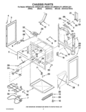 CHASSIS PARTS Diagram and Parts List for WFE361LVS1  Whirlpool Range