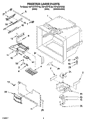 FREEZER LINER PARTS Diagram and Parts List for KBFA25ERBL00  KitchenAid Refrigerator