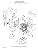 CHASSIS PARTS Diagram and Parts List for KERS505XBL02  KitchenAid Range