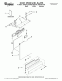 DOOR AND PANEL PARTS Diagram and Parts List for WDF780SLYB0  Whirlpool Dishwasher