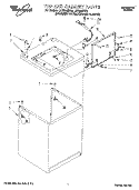 TOP AND CABINET, LIT/OPTIONAL Diagram and Parts List for LST9245BQ0  Whirlpool Washer