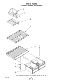 SHELF Diagram and Parts List for ET16JMXSW04  Whirlpool Refrigerator