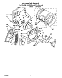 SECTION Diagram and Parts List for LEV4436AW0  Whirlpool Dryer