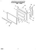 FREEZER DOOR, LIT/OPTIONAL Diagram and Parts List for KTRP20KDWH03  KitchenAid Refrigerator