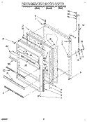 REFRIGERATOR DOOR, LIT/OPTIONAL Diagram and Parts List for 8ET18NKXAG02  Whirlpool Refrigerator