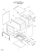 OVEN, LITERATURE Diagram and Parts List for FGP210EN0  Roper Range