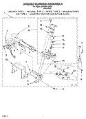 Part Location Diagram of 3402853 Whirlpool BURNER-GAS
