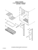 SHELF PARTS Diagram and Parts List for KURS24RSBS03  KitchenAid Refrigerator