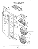 FREEZER LINER Diagram and Parts List for KSRS25QWAL13  KitchenAid Refrigerator