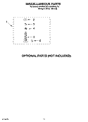 MISCELLANEOUS, OPTIONAL Diagram and Parts List for KAWS850JQ4  KitchenAid Washer