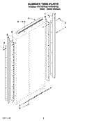CABINET TRIM PARTS Diagram and Parts List for KSSO36QTX02  KitchenAid Refrigerator