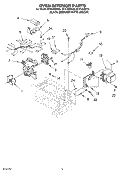 OVEN INTERIOR Diagram and Parts List for MT4140SKT0  Whirlpool Microwave