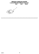 MISCELLANEOUS PARTS OPTIONAL PARTS (NOT INCLUDED) Diagram and Parts List for KUDR01TJBT0  KitchenAid Dishwasher