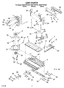 UNIT Diagram and Parts List for GB8SHKXKB00  Whirlpool Refrigerator