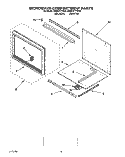 MICROWAVE COMPARTMENT Diagram and Parts List for KEMS377YBL0  KitchenAid Wall Oven
