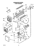 ICEMAKER, LIT/OPTIONAL Diagram and Parts List for KSSS48DBW00  KitchenAid Refrigerator