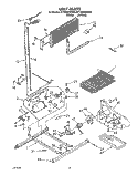 UNIT Diagram and Parts List for ET18DKXWN00  Whirlpool Refrigerator