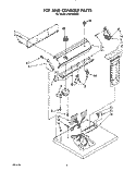 SECTION Diagram and Parts List for LE6150XSN1  Whirlpool Dryer