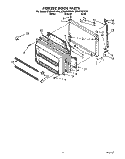 FREEZER DOOR Diagram and Parts List for ET20PKXYN01  Whirlpool Refrigerator