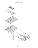 SHELF Diagram and Parts List for ET18JKYSF05  Whirlpool Refrigerator