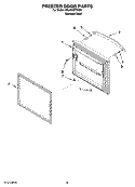 FREEZER DOOR PARTS Diagram and Parts List for KBLS20ETSS00  KitchenAid Refrigerator