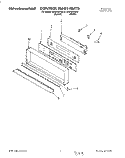 CONTROL Diagram and Parts List for KEBI100YWH2  KitchenAid Wall Oven