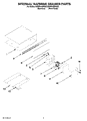 INTERNAL WARMING DRAWER PARTS Diagram and Parts List for KEWS145SPA00  KitchenAid Warming Drawer