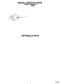 OPTIONAL PARTS MISCELLANEOUS PARTS Diagram and Parts List for DU840SWLU0  Whirlpool Dishwasher