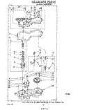 GEARCASE Diagram and Parts List for LA5380XPW2  Whirlpool Washer