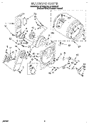 SECTION Diagram and Parts List for LET6638DQ0  Whirlpool Dryer