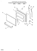 FREEZER DOOR, OPTIONAL Diagram and Parts List for KTRS21MJBL01  KitchenAid Refrigerator