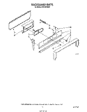 BACKGUARD Diagram and Parts List for SF310PSRW0  Whirlpool Range