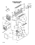 ICEMAKER, LITERATURE Diagram and Parts List for KSSS42DBX00  KitchenAid Refrigerator