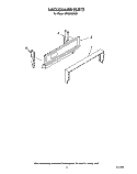 BACKGUARD Diagram and Parts List for SF3000SRW5  Whirlpool Range