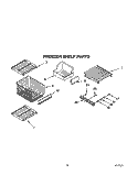 FREEZER SHELF Diagram and Parts List for KSSS36MBX00  KitchenAid Refrigerator