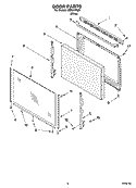 DOOR PARTS, OPTIONAL PARTS Diagram and Parts List for IEP314RQ0  Inglis Range