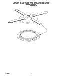 LOWER WASHARM AND STRAINER Diagram and Parts List for KUDH23HY2  KitchenAid Dishwasher