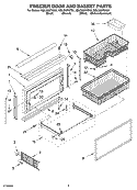 FREEZER DOOR AND BASKET PARTS Diagram and Parts List for KBLS36FKB02  KitchenAid Refrigerator