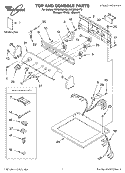 SECTION Diagram and Parts List for GEQ8858KT0  Whirlpool Dryer