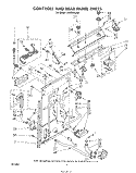 CONTROLS AND REAR PANEL Diagram and Parts List for LA6055XSW2  Whirlpool Washer