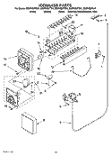 ICEMAKER PARTS, OPTIONAL PARTS (NOT INCLUDED) Diagram and Parts List for ED2FHEXTQ01  Whirlpool Refrigerator
