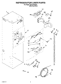 REFRIGERATOR LINER PARTS Diagram and Parts List for KSSC48QMS00  KitchenAid Refrigerator