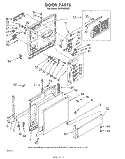 DOOR Diagram and Parts List for SHF5801W1  Whirlpool Dishwasher