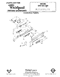 CONSOLE Diagram and Parts List for SHF7801W0  Whirlpool Dishwasher