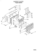 CABINET Diagram and Parts List for AR0500XW5  Whirlpool Air Conditioner