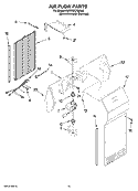 AIR FLOW PARTS Diagram and Parts List for KSRW25CTMK00  KitchenAid Refrigerator